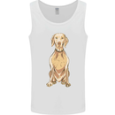 A Hungarian Vizsla Posing Dog Mens Vest Tank Top White