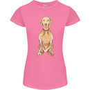 A Hungarian Vizsla Posing Dog Womens Petite Cut T-Shirt Azalea