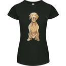 A Hungarian Vizsla Posing Dog Womens Petite Cut T-Shirt Black