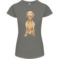 A Hungarian Vizsla Posing Dog Womens Petite Cut T-Shirt Charcoal