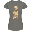 A Hungarian Vizsla Posing Dog Womens Petite Cut T-Shirt Charcoal