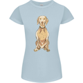 A Hungarian Vizsla Posing Dog Womens Petite Cut T-Shirt Light Blue