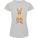 A Hungarian Vizsla Posing Dog Womens Petite Cut T-Shirt Sports Grey