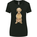 A Hungarian Vizsla Posing Dog Womens Wider Cut T-Shirt Black