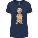 A Hungarian Vizsla Posing Dog Womens Wider Cut T-Shirt Navy Blue