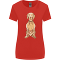 A Hungarian Vizsla Posing Dog Womens Wider Cut T-Shirt Red