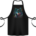 A Husky Dog Cotton Apron 100% Organic Black