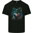 A Husky Dog Kids T-Shirt Childrens Black
