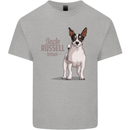 A Jack Russell Dog Illustration Kids T-Shirt Childrens Sports Grey