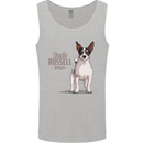 A Jack Russell Dog Illustration Mens Vest Tank Top Sports Grey