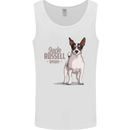 A Jack Russell Dog Illustration Mens Vest Tank Top White