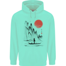 A Japanese Boat at Sunset Childrens Kids Hoodie Peppermint