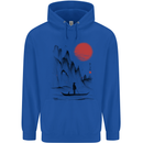 A Japanese Boat at Sunset Childrens Kids Hoodie Royal Blue