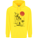 A Japanese Boat at Sunset Childrens Kids Hoodie Yellow