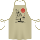 A Japanese Boat at Sunset Cotton Apron 100% Organic Khaki