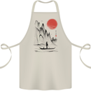 A Japanese Boat at Sunset Cotton Apron 100% Organic Natural