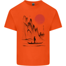 A Japanese Boat at Sunset Kids T-Shirt Childrens Orange