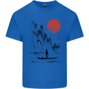 A Japanese Boat at Sunset Kids T-Shirt Childrens Royal Blue