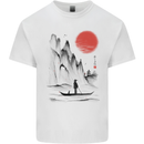 A Japanese Boat at Sunset Kids T-Shirt Childrens White