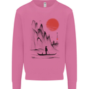 A Japanese Boat at Sunset Mens Sweatshirt Jumper Azalea