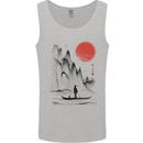 A Japanese Boat at Sunset Mens Vest Tank Top Sports Grey