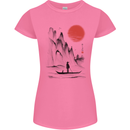 A Japanese Boat at Sunset Womens Petite Cut T-Shirt Azalea