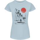 A Japanese Boat at Sunset Womens Petite Cut T-Shirt Light Blue