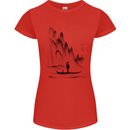 A Japanese Boat at Sunset Womens Petite Cut T-Shirt Red