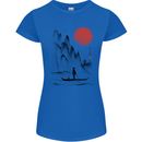 A Japanese Boat at Sunset Womens Petite Cut T-Shirt Royal Blue