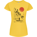 A Japanese Boat at Sunset Womens Petite Cut T-Shirt Yellow