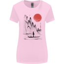 A Japanese Boat at Sunset Womens Wider Cut T-Shirt Light Pink