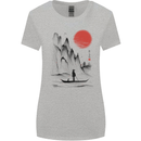 A Japanese Boat at Sunset Womens Wider Cut T-Shirt Sports Grey