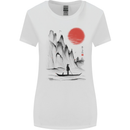 A Japanese Boat at Sunset Womens Wider Cut T-Shirt White