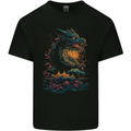 A Japanese Fantasy Water Dragon Mens Cotton T-Shirt Tee Top Black