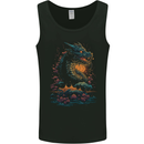 A Japanese Fantasy Water Dragon Mens Vest Tank Top Black