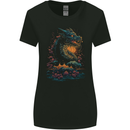 A Japanese Fantasy Water Dragon Womens Wider Cut T-Shirt Black