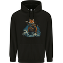 A Japanese Samurai Kitsune Bushido Ronin Childrens Kids Hoodie Black