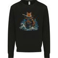 A Japanese Samurai Kitsune Bushido Ronin Mens Sweatshirt Jumper Black