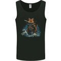 A Japanese Samurai Kitsune Bushido Ronin Mens Vest Tank Top Black