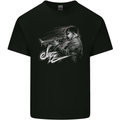 A Jazz Player Playing the Trumpet Mens Cotton T-Shirt Tee Top Black