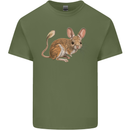 A Jerboa Mens Cotton T-Shirt Tee Top Military Green