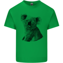 A Koala Bear Drawing Mens Cotton T-Shirt Tee Top Irish Green