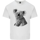A Koala Bear Drawing Mens Cotton T-Shirt Tee Top White