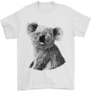 A Koala Bear Drawing Mens T-Shirt 100% Cotton White