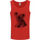 A Koala Bear Drawing Mens Vest Tank Top Red