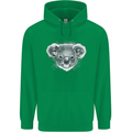 A Koala Bear Head Childrens Kids Hoodie Irish Green