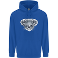 A Koala Bear Head Childrens Kids Hoodie Royal Blue