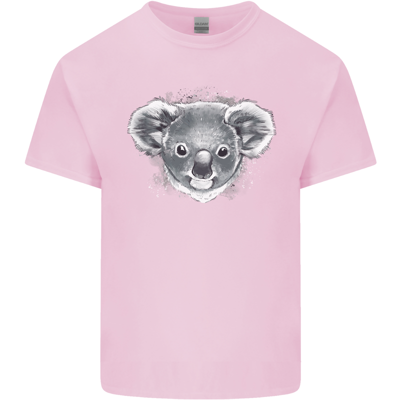 A Koala Bear Head Kids T-Shirt Childrens Light Pink