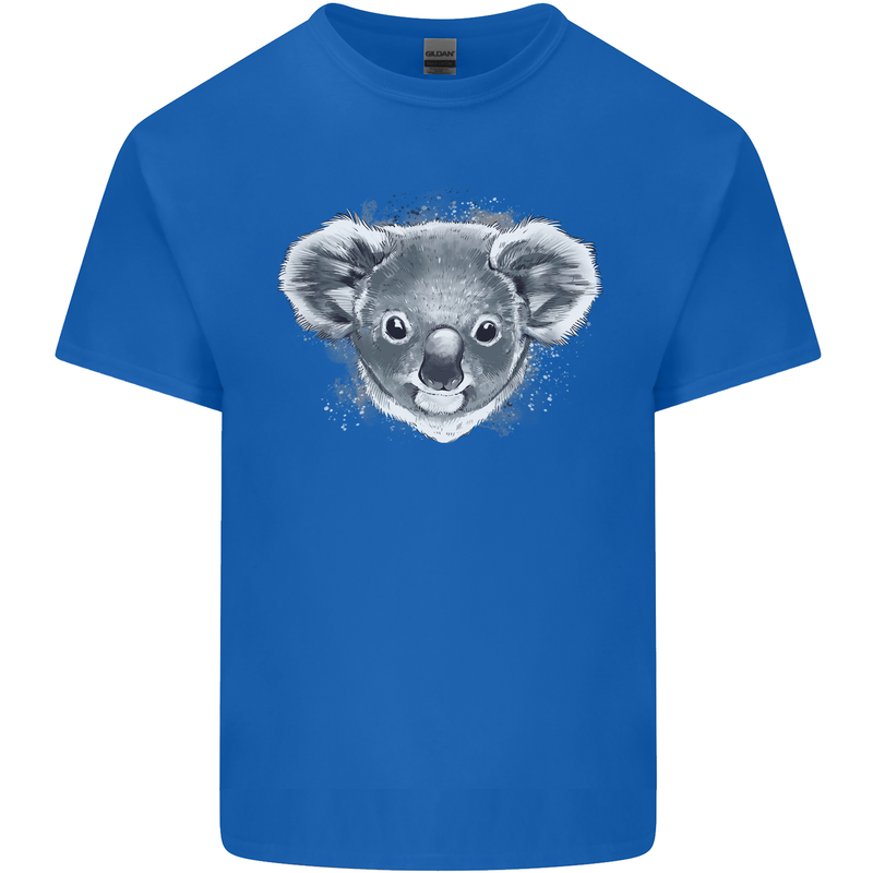 A Koala Bear Head Kids T-Shirt Childrens Royal Blue
