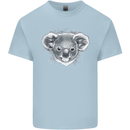 A Koala Bear Head Mens Cotton T-Shirt Tee Top Light Blue
